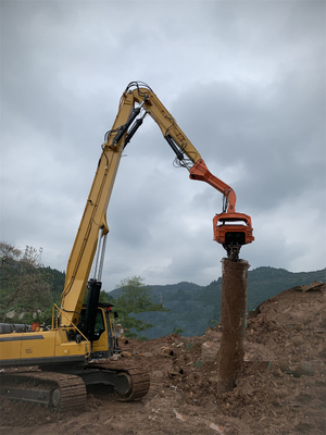 Profesional Excavator pile driver attachment untuk excavator excavator long reach boom excavator long boom arm untuk dijual