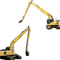 15m 16m Excavator Long Reach Arm Booms 10-16T Kuning / Hitam