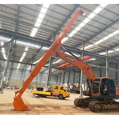 Excavator Kekuatan Tinggi Jangka Panjang Telescopic Arm Boom Multiple Length Untuk Hitachi