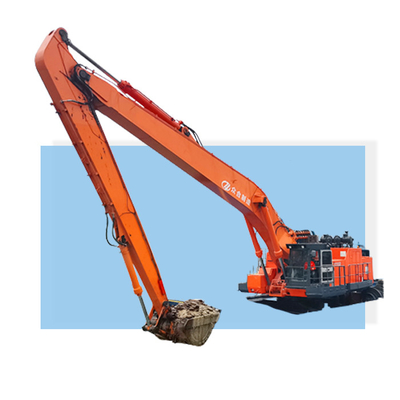 Pemasangan Tersedia Excavator Kekuatan Tinggi Long Booms Arm long boom excavator 25-28m Untuk XE370 SY550 Etc