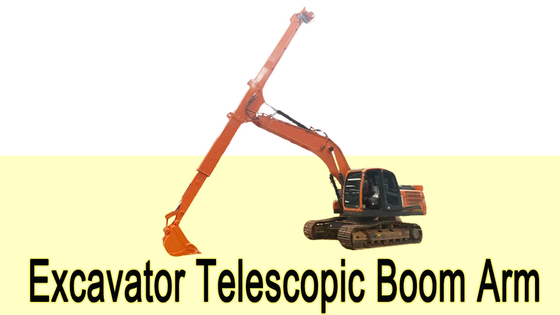 Ekskavator Presisi Tinggi Dua Tahap Telescopic Arm 12T-35T Foundation Pit Caisson Proyek LG700 ZX240