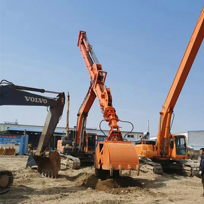 Antiwear 20-50ton Excavator Telescopic Boom Tiga Segmen 25m 30m 32m CAT SY PC ZX