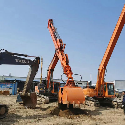 Antiwear 20-50ton Excavator Telescopic Boom Tiga Segmen 25m 30m 32m  SY PC ZX