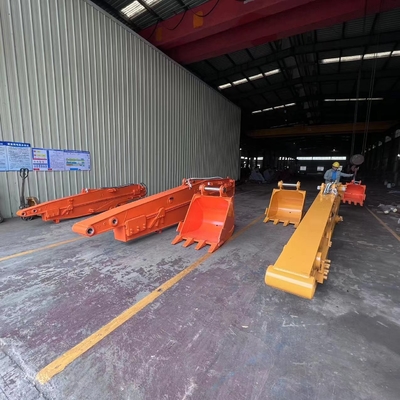 Q355B Pintalan Excavator Sliding Arm dengan 12M Panjang 0.5cbm Bucket Kapasitas Sliding Extension Way