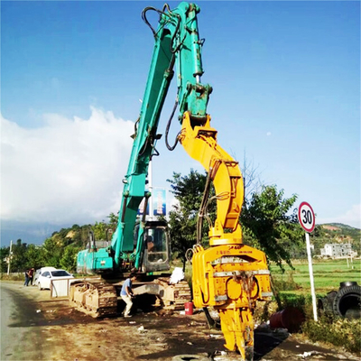 Harga murah 45-70 Ton Excavator Pile Driving Boom Machinery untuk 18M Sheet Pile Vibro Hammer Opsional SK450 SK460 SK480 SK495
