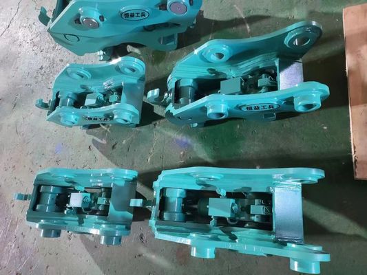 Aman Excavator High-efektif Quick Coupler, Hydraulic Quick Hitch Dengan Pin Untuk Kucing Hitachi komatsu sanny