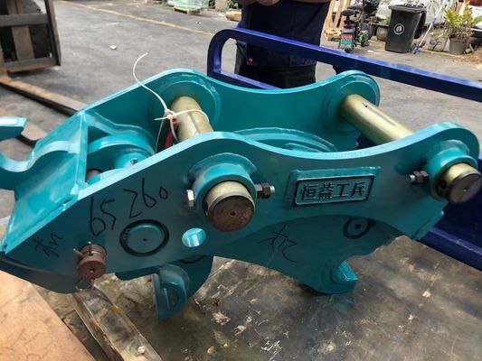 Aman Excavator High-efektif Quick Coupler, Hydraulic Quick Hitch Dengan Pin Untuk Kucing Hitachi komatsu sanny