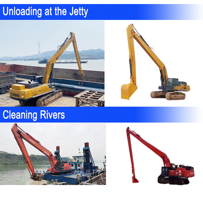Premium Jual Long Reach Excavator Booms Dengan Ember Untuk Penggalian Excavator Long Arm Long Boom Long Reach Excavator Boom Excavator Boom Arm