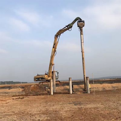 Pile Driving dan Pile Pulling Excavator Pile Driving Arm CAT340 Disesuaikan dengan Pile Driver
