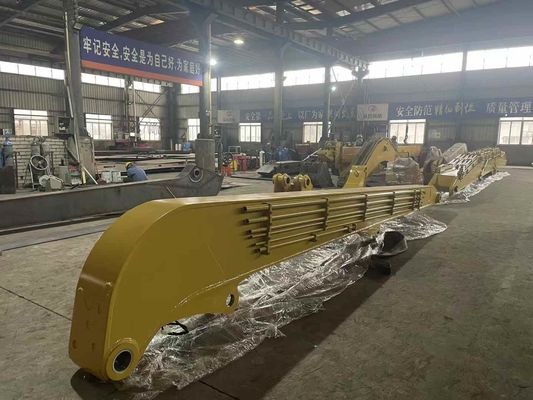 349 22m Q355B Excavator Pile Driving Arm Ukuran lengan Bukaan sudut Sekitar 160 °