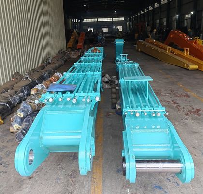 Boom Demolisi Lengan Jangkauan Tinggi yang Disesuaikan 18M 20M 24M 26M 28M 30M Excavator Jangkauan Tinggi untuk Suku Cadang Mesin Konstruksi