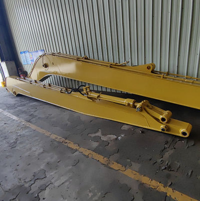 Excavator jangkauan panjang Boom dan lengan untuk CAT323D2L 16m ketahanan yang baik kinerja las