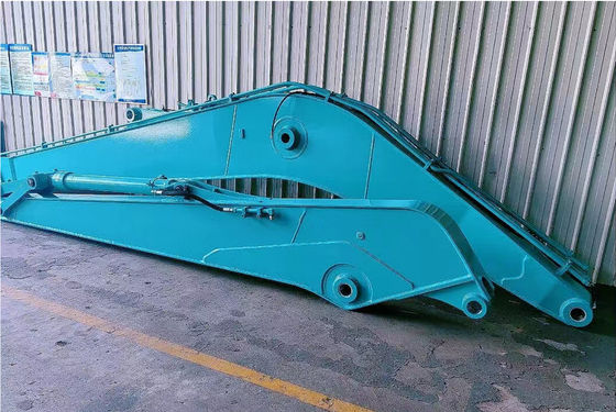 Dijamin Long Reach Excavator Dipper Arm dengan ember dan silinder untuk CAT Kobelco