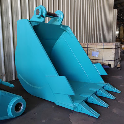 Dijamin Long Reach Excavator Dipper Arm dengan ember dan silinder untuk CAT Kobelco