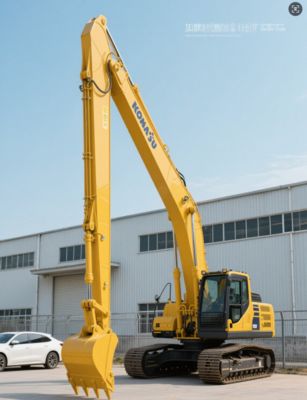 Kualitas Tinggi Disesuaikan Long Boom Long Reach Excavator Arm Boom Bagian Mesin Konstruksi 100-120ton EX1200