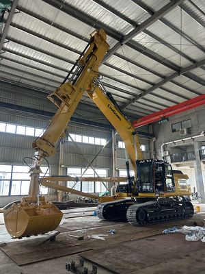 20 Meter Telescopic Arm Tiga Bagian dengan Clamshell Bucket untuk Dijual