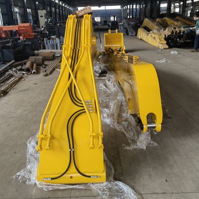 Ekskavator Efisiensi Kualitas Tinggi 16m Long Reach Boom Extension Arm untuk Pengeboran Sungai, Penggalian Batu untuk PC250