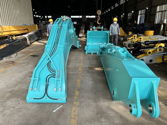 Excavator Long Reach Boom Long Boom Arm untuk SK200 Excavators untuk Pengeboran Sungai Dig Subway