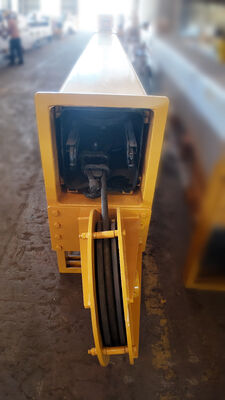 Excavator Telescopic Boom Arm Telasan Tinggi Tiga Bagian Excavator Telasan 3 Tahap Extendable Arm untuk Pengeboran dan Operasi Tanah Lolos jangkauan yang diperpanjang