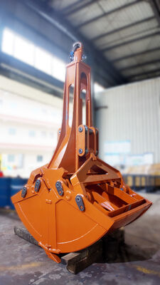 Heavy Duty Single Cylinder Clamshell Bucket, Excavator Shell Grab Bucket untuk Konstruksi, Pertambangan & Bulk Material Handling