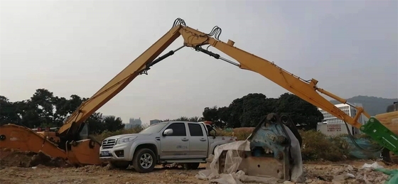 Antiwear Long Reach Demolition Boom 26 Meter Warna Kuning Untuk SANY 485