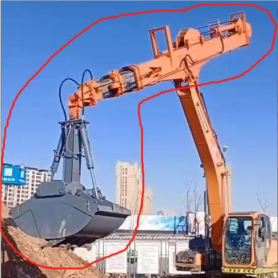Antiwear 20-50ton Excavator Telescopic Boom Tiga Segmen 25m 30m 32m CAT SY PC ZX