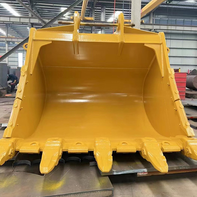 Bucket Rock yang dapat disesuaikan Excavator Bucket Heavy Duty Mining Rock Digger Bucket dengan gigi untuk Backhoe Loader dan Konstruksi