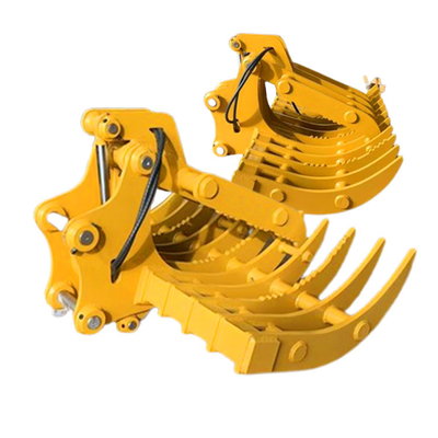Tugas Berat Excavator Riddle Rake Bucket, Rumput Batu Rake Untuk Komatsu Pc200 Pc300