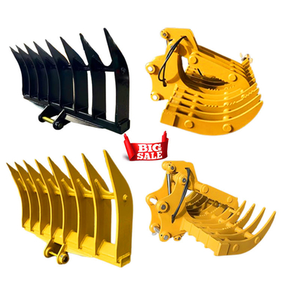 Root Rake Berkualitas Tinggi Untuk Hitachi Ex60 Excavator, Oem Mini Digger Rake Bucket