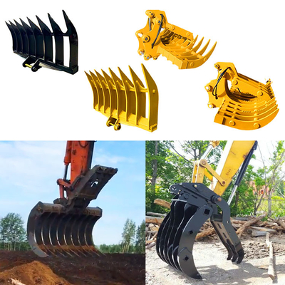Q355B Nm400 Excavator Rake Bucket, Bucket Penggali Antiwear