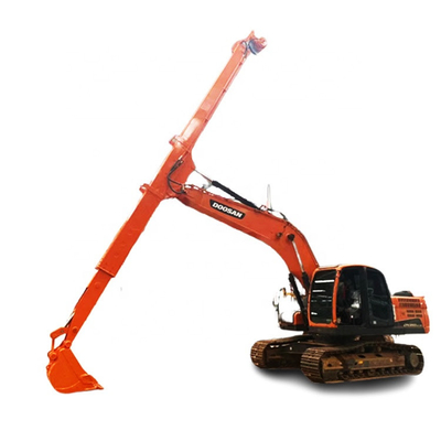 Excavator 14M Telescopic Dipper Arm long reach boom Kekuatan Tinggi Untuk JCB205 CAT320