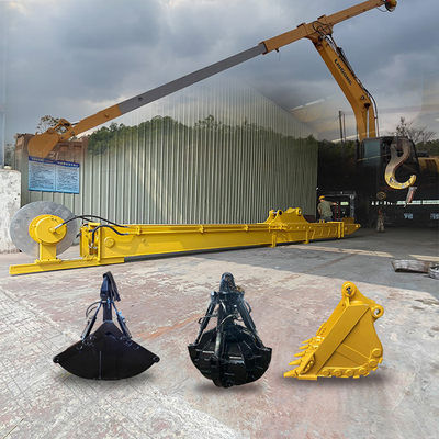 Excavator Rock Bucket Cat320d Untuk CAT320 ZX200 DX200 SY205C, Excavator telescopic arm 14M untuk cat320