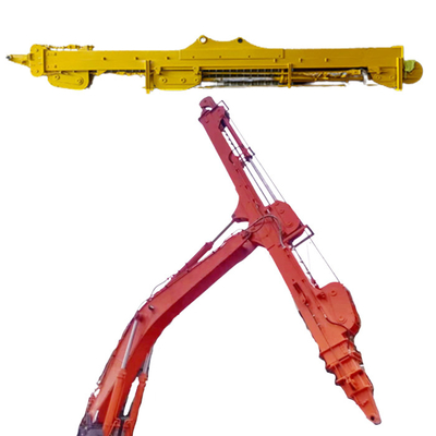 Tiga Bagian Excavator Telescopic Boom Arm Untuk Komatsu Cat Hitachi Kato