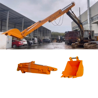Long Arm Excavator Attachment 12 Meter Sliding Arm Sliding Boom Untuk Hitachi Doosan Excavator