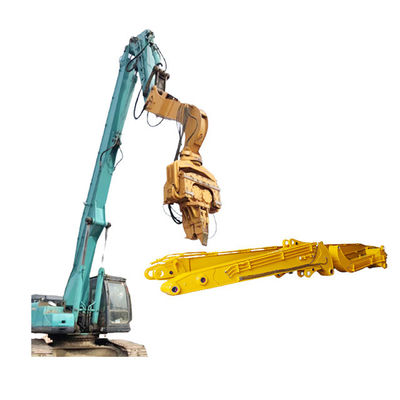 Tumpukan Tinggi Excavator Tumpukan Driving Arm Tumpukan Driving Boom Untuk 45 Ton 55 Ton 65 Ton