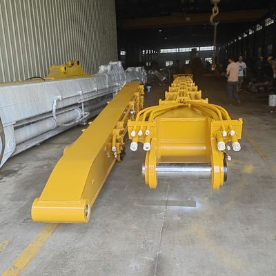 Mesin Pemancang Tiang yang Dipasang di Ekskavator dengan Komponen Inti Boom Pemancang Tiang Lengan Bantalan