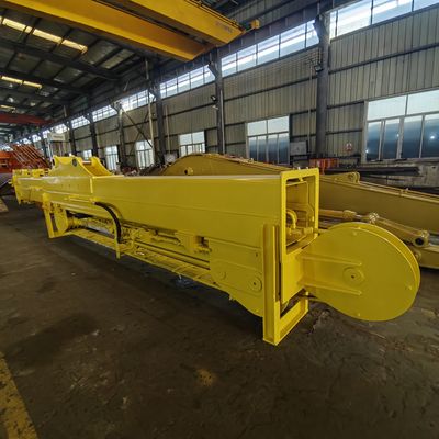 Ekskavator Lengan Teleskopik Tiga Tahap Boom Jangkauan Panjang dan Perpanjangan Lengan Boom Jangkauan Panjang untuk Ekskavator SH370