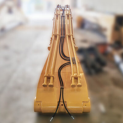 Lengan Jangkauan Jauh Excavator Langsung Pabrik Baja Kekuatan Tinggi Tahan Lama Dapat Disesuaikan untuk Semua Merek