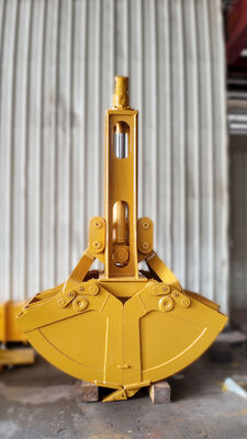 Hydraulic Single Cylinder Clamshell Bucket Excavator Grab Bucket untuk Penanganan Batu Pasir