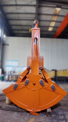 Heavy Duty Single Cylinder Clamshell Bucket, Excavator Shell Grab Bucket untuk Konstruksi, Pertambangan & Bulk Material Handling